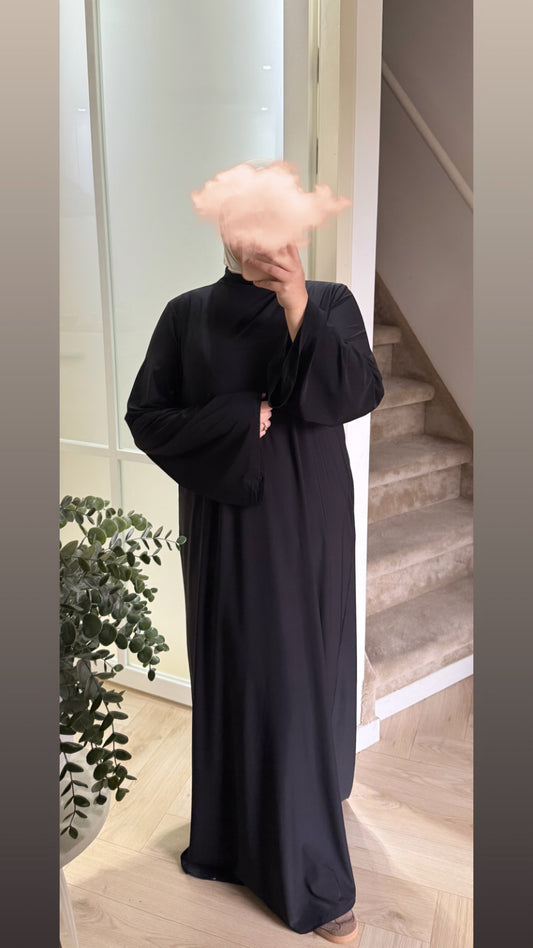 Jersey abaya - zwart
