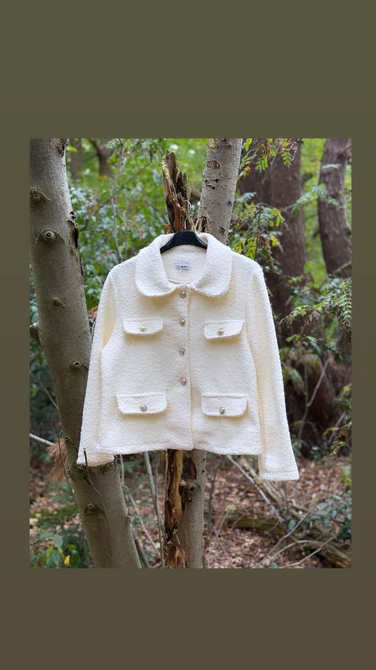 Teddy jacket - off white