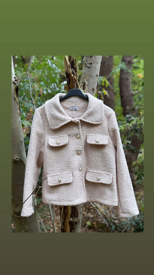 Teddy jacket - taupe
