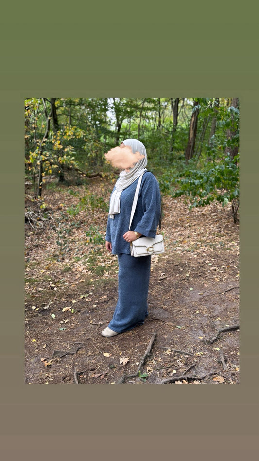 Teddy twinset - blauw