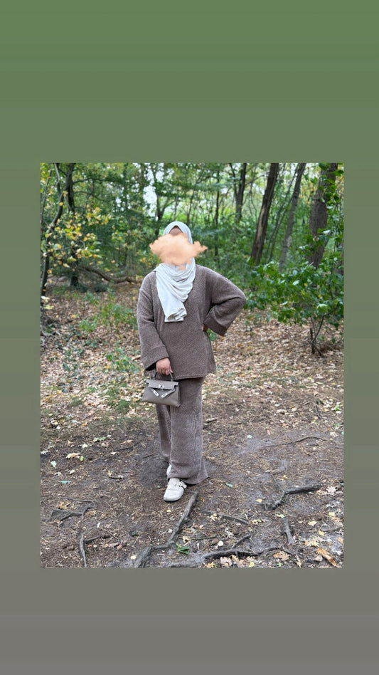 Teddy twinset - bruin