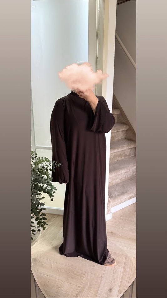 Jersey abaya - bruin